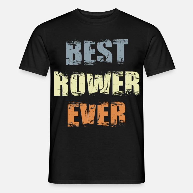 Bester Ruderer - Männer T-Shirt - Schwarz