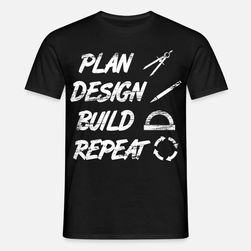 Architect Routine - Men's T-Shirt - black
