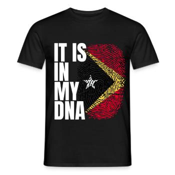 East Timor Fingerprint - Men's T-Shirt - black - Front - AI Model Male 178 light (178cm)