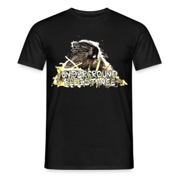 Marmotte culte - Résistance souterraine - T-shirt homme - noir - Devant - AI Model Male 178 light (178cm)