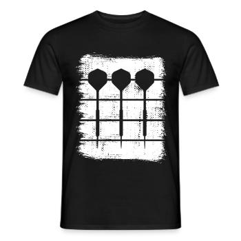 Dartpfeile - Männer T-Shirt - Schwarz - Vorne - AI Model Male 178 light (178cm)