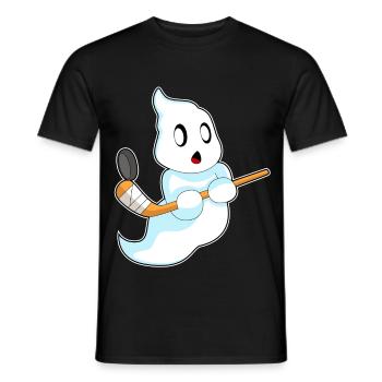 Geist Eishockey Eishockeyschläger - Männer T-Shirt - Schwarz - Vorne - AI Model Male 178 light (178cm)