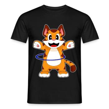 Tiger Fitnessreifen Workout Gymnastik - Männer T-Shirt - Schwarz - Vorne - AI Model Male 178 light (178cm)
