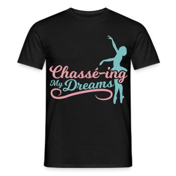 Chase my dreams - Men's T-Shirt - black - Front - AI Model Male 178 light (178cm)