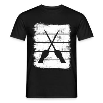 Trommelstöcke Zeichnung - Männer T-Shirt - Schwarz - Vorne - AI Model Male 178 light (178cm)