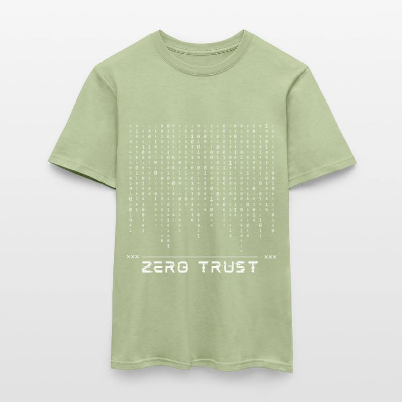 Zero Trust Binary Code Men's T-Shirt