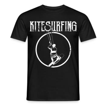 Kitesurf - T-shirt homme - noir - Devant - AI Model Male 178 light (178cm)