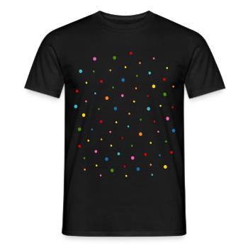 Confetti - Men's T-Shirt - black - Front - AI Model Male 178 light (178cm)