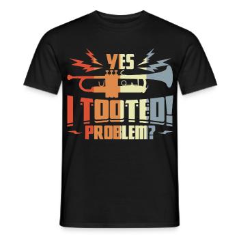 Quote Trumpeter - Men's T-Shirt - black - Front - AI Model Male 178 light (178cm)