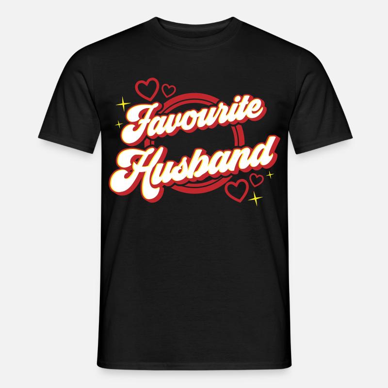 Favourite Husband | Farben änderbar - Männer T-Shirt - Schwarz