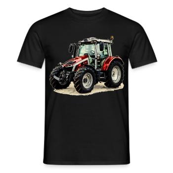 Traktor - Männer T-Shirt - Schwarz - Vorne - AI Model Male 178 light (178cm)