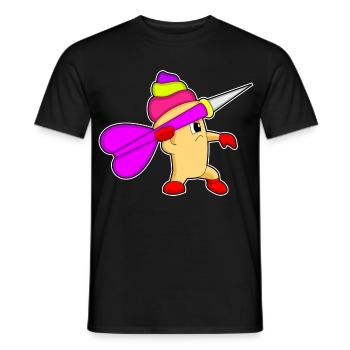 Cupcake Dart Dartpfeil - Men's T-Shirt - black - Front - AI Model Male 178 light (178cm)