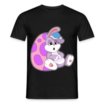Bunny Easter Relax - T-shirt homme - noir - Devant - AI Model Male 178 light (178cm)
