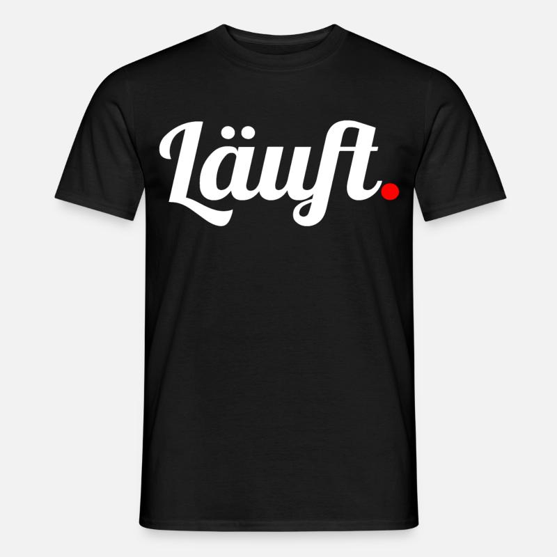 Läuft. - Männer T-Shirt - Schwarz