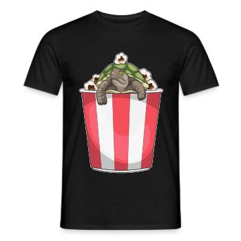 Maïs soufflé tortue - T-shirt homme - noir - Devant - AI Model Male 178 light (178cm)