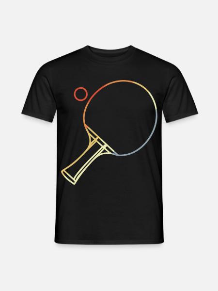 Table Tennis Sketch - Men's T-Shirt - black