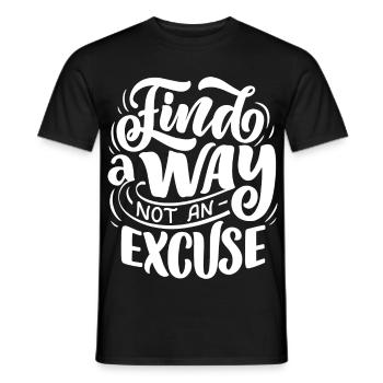 Find a way - Männer T-Shirt - Schwarz - Vorne - AI Model Male 178 light (178cm)