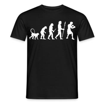 Evolution des Boxens - Männer T-Shirt - Schwarz - Vorne - AI Model Male 178 light (178cm)
