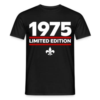 1975 Limited Edition - Men's T-Shirt - black - Front - AI Model Male 178 light (178cm)