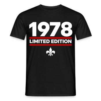 1978 Limited Edition - Men's T-Shirt - black - Front - AI Model Male 178 light (178cm)
