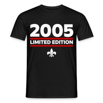 2005 Limited Edition - Men's T-Shirt - black - Front - AI Model Male 178 light (178cm)