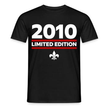 2010 Limited Edition - Men's T-Shirt - black - Front - AI Model Male 178 light (178cm)