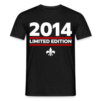 2014 Limited Edition - Männer T-Shirt - Schwarz - Vorne - AI Model Male 178 light (178cm)