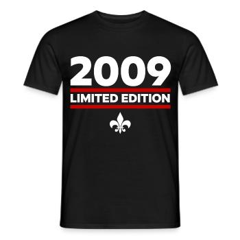 2009 Limited Edition - Men's T-Shirt - black - Front - AI Model Male 178 light (178cm)