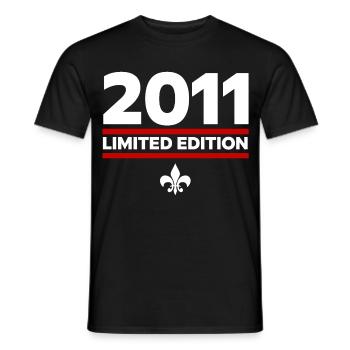 2011 Limited Edition - Men's T-Shirt - black - Front - AI Model Male 178 light (178cm)