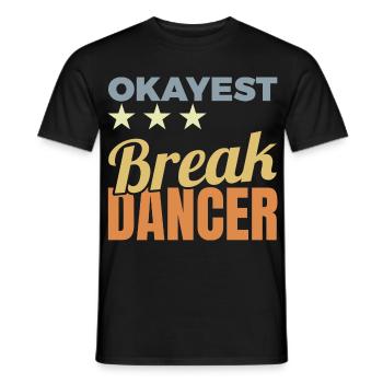 Breakdancer moyen - T-shirt homme - noir - Devant - AI Model Male 178 light (178cm)