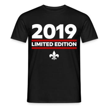 2019 Limited Edition - Men's T-Shirt - black - Front - AI Model Male 178 light (178cm)