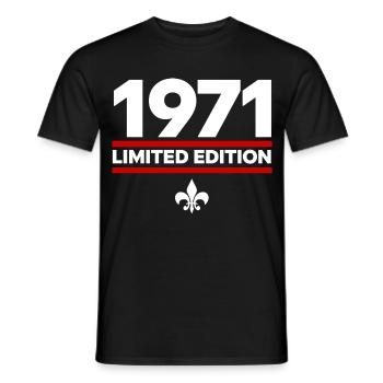 1971 Limited Edition - Men's T-Shirt - black - Front - AI Model Male 178 light (178cm)