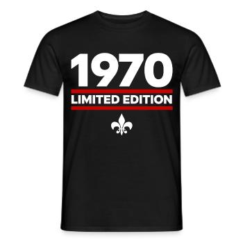 1970 Limited Edition - Men's T-Shirt - black - Front - AI Model Male 178 light (178cm)