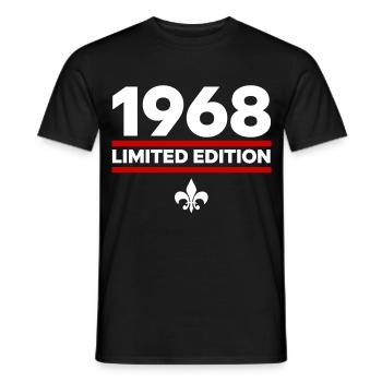 1968 Limited Edition - Men's T-Shirt - black - Front - AI Model Male 178 light (178cm)