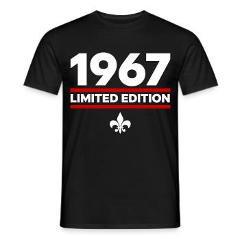 1967 Limited Edition - Men's T-Shirt - black - Front - AI Model Male 178 light (178cm)