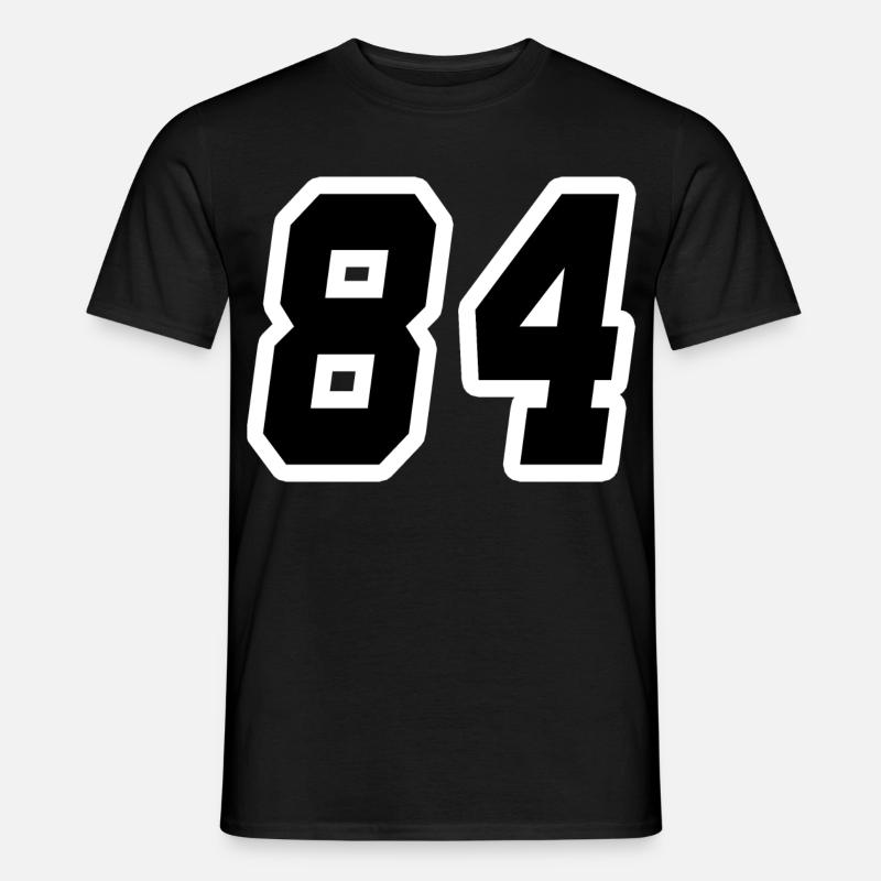Nummer vierundachtzig 84 - Männer T-Shirt - Schwarz