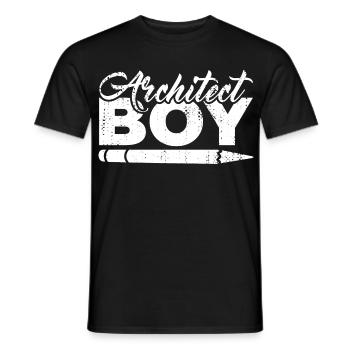 Garçon d’architecte - T-shirt homme - noir - Devant - AI Model Male 178 light (178cm)