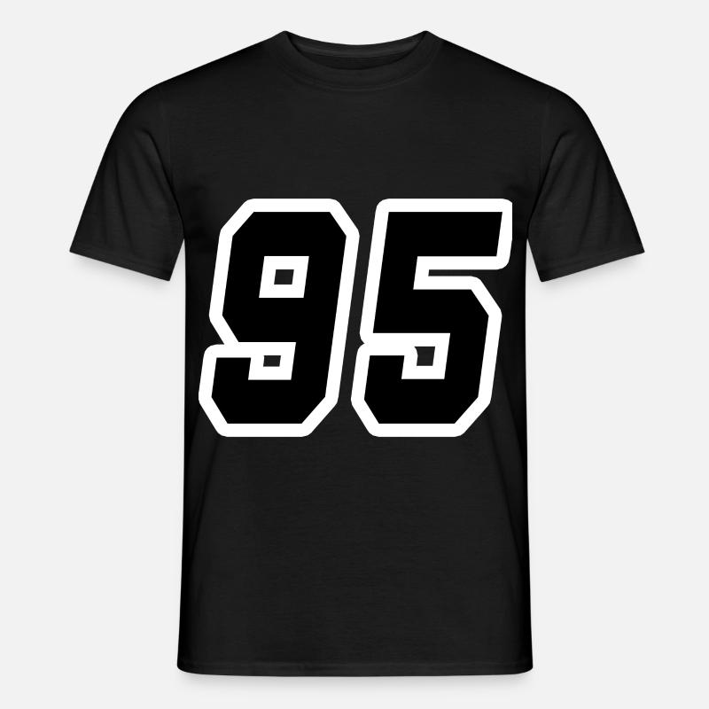 Nummer fünfundneunzig 95 - Männer T-Shirt - Schwarz