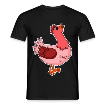 Poulet Motif Animal - T-shirt homme - noir - Devant - AI Model Male 178 light (178cm)