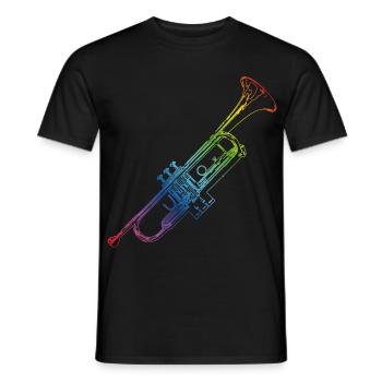 Trompette - T-shirt homme - noir - Devant - AI Model Male 178 light (178cm)