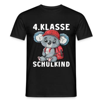 Koala Koalabären Koalabär 4 Klasse Viertklässler - Männer T-Shirt - Schwarz - Vorne - AI Model Male 178 light (178cm)