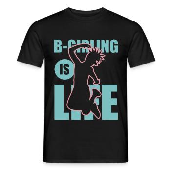 Fille de breakdance - T-shirt homme - noir - Devant - AI Model Male 178 light (178cm)