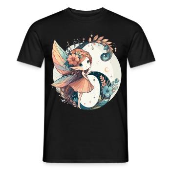 6 Jahre Fee Elfe Geburtstag Geschenk - Männer T-Shirt - Schwarz - Vorne - AI Model Male 178 light (178cm)