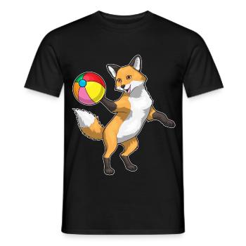 Fox Swimming Water Polo Summer - Men's T-Shirt - black - Front - AI Model Male 178 light (178cm)