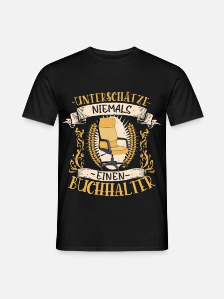 Buchhalter Geschenk Zahlen Lustig Beruf - Männer T-Shirt - Schwarz
