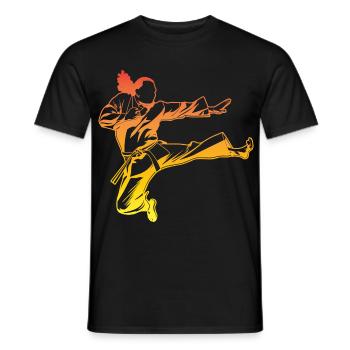 Vintage Karateka - Männer T-Shirt - Schwarz - Vorne - AI Model Male 178 light (178cm)