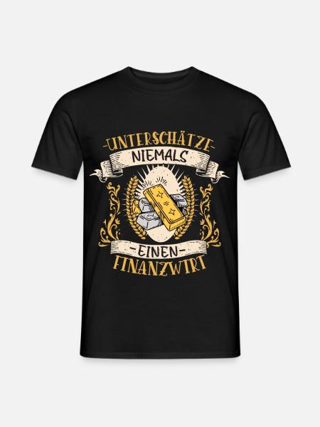 Finanzwirt Geschenk Geld Lustig Beruf Finanzamt - Männer T-Shirt - Schwarz