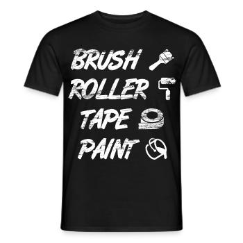 Maler Spruch - Männer T-Shirt - Schwarz - Vorne - AI Model Male 178 light (178cm)
