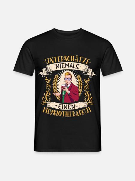 Physiotherapeut Geschenk Bewegung Lustig - Männer T-Shirt - Schwarz