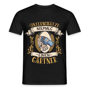 Gärtner Naturliebhaber Geschenk Pflanzendoktor - Männer T-Shirt - Schwarz - Vorne - AI Model Male 178 light (178cm)